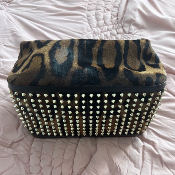 Christian Louboutin Bengali Print Genuine Pony Top Handle Bag. - Picture 4 of 8